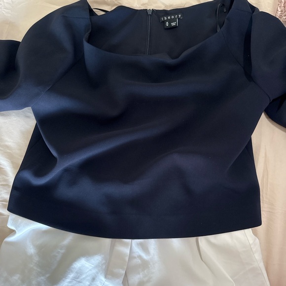 Theory Women's Midnight Blue Blouse - Picture 1 of 4
